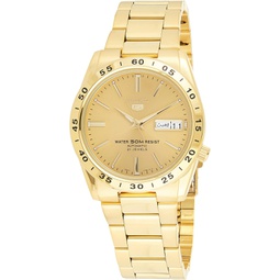 Sieko Mens SNKE06 Stainless Steel Analog with Gold Dial Watch