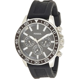 Fossil Bannon Multifunction Black Silicone Watch