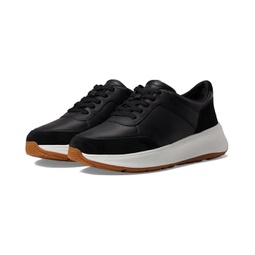 FitFlop F-Mode Leather/Suede Flatform Sneakers