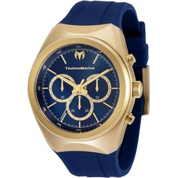 TechnoMarine Mens MoonSun 45mm Silicone Quartz Watch, (Model: TM-820007)