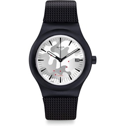 Swatch Mens Analogue Quartz Watch with Silicone Strap SUTB407