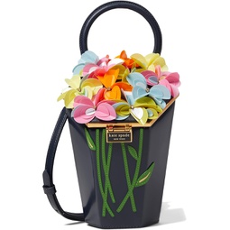 Kate Spade New York In Bloom Bouquet Embellished Spazzolato 3-D Vase Top-Handle