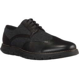 Nautica Mens Wingdeck Oxford Shoe Fashion Sneaker-Black Denim/Black-Size-13