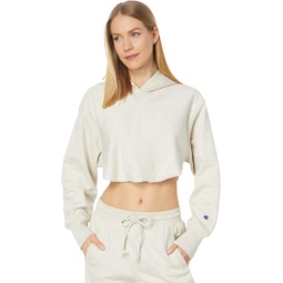 Champion Reverse Weave French Terry Crop Curve Hem Hoodie