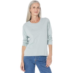Dylan by True Grit Cotton Jersey Long Sleeve Mid-Rise Crew