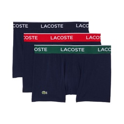Lacoste Trunks 3-Pack Casual Classic Colorful Waistband