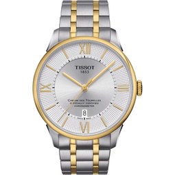 Tissot Mens T099.408.22.038.00 Chemin Des Tourelles Automatic Silver Dial Two-tone Watch