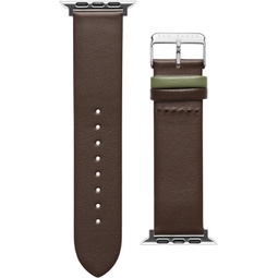 Ted Baker Leather Light Green Keeper smartwatch band compatible with Apple watch strap 38mm, 44mm