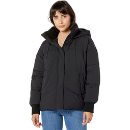 Womens Levis Shorty Bubble Jacket with Hood