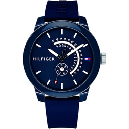 Tommy Hilfiger Mens 1791482 Denim Analog Display Quartz Blue Watch