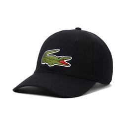 Lacoste Large Croc Logo Cotton Cap