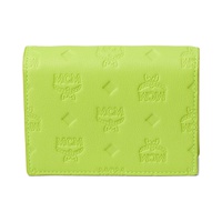 MCM Aren Embroidered Monogram Leather Small Wallet Mini