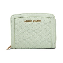 Anne Klein Small Curved Embossed Logo Wallet
