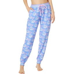 Womens PJ Salvage Peace and Love Joggers