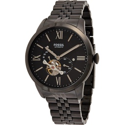 Fossil Mens ME3062 Townsman Mechanical Stainless Steel Watch with Black Link Bracelet