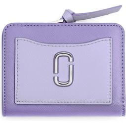 Marc Jacobs The Utility Snapshot Mini Compact Wallet Lavender Multi One Size