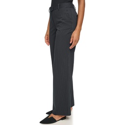 DKNY Baxter Front Fly Extend Tab Wide Leg Trousers