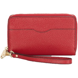 Rebecca Minkoff MAB Leather iPhone Phone Wristlet Wallet, Deep Red
