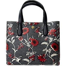 Tory Burch Blake Printed Small Tote 139347 Retro Batik HBGS - Combo A (Navy - Red) 417 One Size
