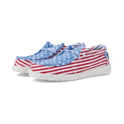 Hey Dude Kids Wally Patriotic Slip-On Casual Shoes (Little Kid/Big Kid)