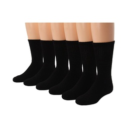 Jefferies Socks Sport Crew Half Cushion Seamless 6-Pack (Toddler/Little Kid/Big Kid/Adult)