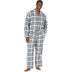 Mens LLBean Scotch Plaid Flannel Pajamas Tall