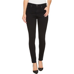 Womens AG Jeans Farrah Skinny in Super Black