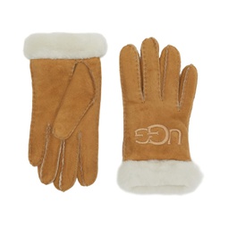 UGG Embroidered Water Resistant Sheepskin Gloves with Tech Palm