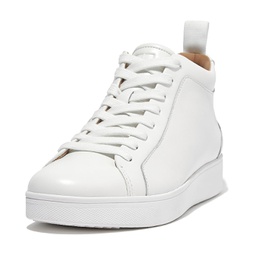 Womens FitFlop Rally Leather High-Top Sneakers