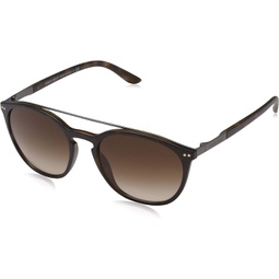 Giorgio Armani Sunglasses Tortoise Frame, Brown Gradient Lenses, 53MM