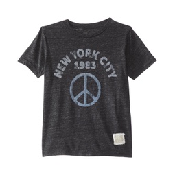 The Original Retro Brand Kids Tri-Blend New York City Peace Crew Neck Tee (Big Kids)