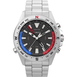Timex Mens Expedition North Tide-Temp-Compass 43mm Watch  Black Dial Stainless Steel Case & Bracelet