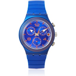 Swatch Mens YCN4009 Blue Silicone Watch