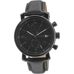 Rhett Chronograph Black Leather Watch