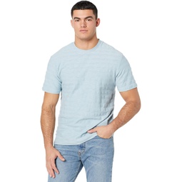 Mens Rhythm Dobby Stripe Short Sleeve T-Shirt