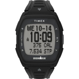 Timex Mens Ironman Training 40mm Watch - Black Strap Digital Dial Black Case
