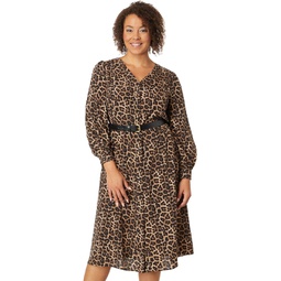 Womens MICHAEL Michael Kors Plus Size Cheetah Kate Dress