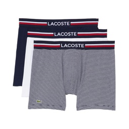 Mens Lacoste Boxer Briefs 3-Pack French Flag Iconic Lifestyle
