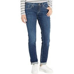 Silver Jeans Co Boyfriend Mid-Rise Slim Leg Jeans in Indigo L27101SSX365