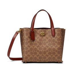 COACH Coated Canvas Signature Willow Tote 24