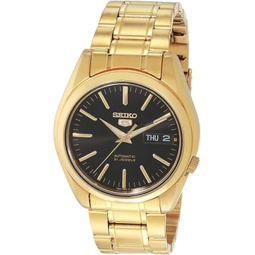 SEIKO 5 Sports Mechanical Gold Tone Case with Black Dial