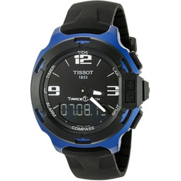 Tissot T081.420.97.057.00 T Race Touch Blue Bezel Rubber Strap Mens Watch