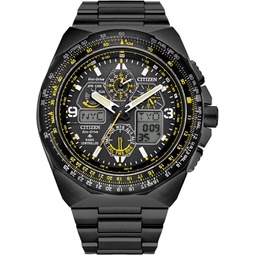Citizen Eco-Drive Promaster Skyhawk A-T Black Ion-Plated Bracelet Watch 46mm JY8127-59E