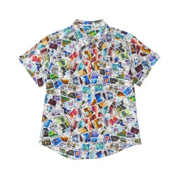 Chaser Kids Disney 100 - Air Mail Collared Shirt (Toddler/Little Kids)