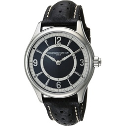 Frederique Constant Mens FC-282AB5B6 Horological Smart Watch Analog Display Swiss Quartz Black Watch