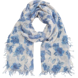 Chan Luu Cashmere and Silk Floral Print Scarf
