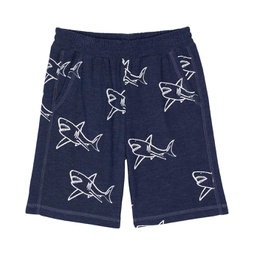 Chaser Kids Shark Bite Shorts RPET Cozy Knit Beach Shorts (Toddler/Little Kids)
