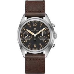 Hamilton Khaki Aviation Pioneer Chronograph Hand Wind Black Dial Mens Watch H76409530