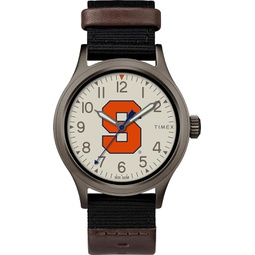 Timex Tribute Mens Collegiate Pride 40mm Watch - Syracuse Orange with Black Fastwrap Strap