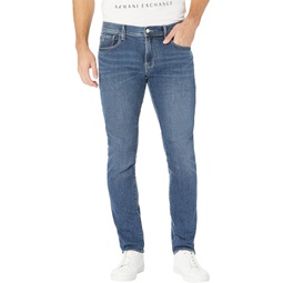 Armani Exchange Slim Fit Five-Pocket Jeans
